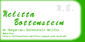 melitta bottenstein business card
